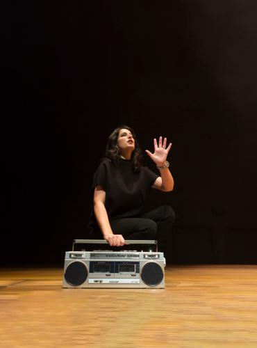 Zorana Sadiq in a performance of MixTape