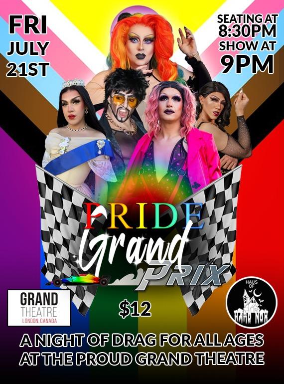 Pride Grand Prix: A Night of Drag at the Grand Theatre